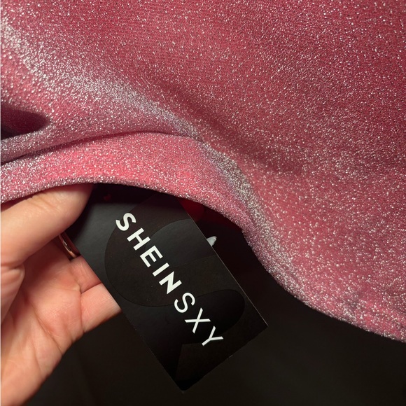 NWT Shimmery Pink Mini Dress | Large - Picture 9 of 10
